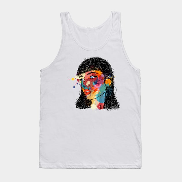 Colour Girl Tank Top by FernyDesigns